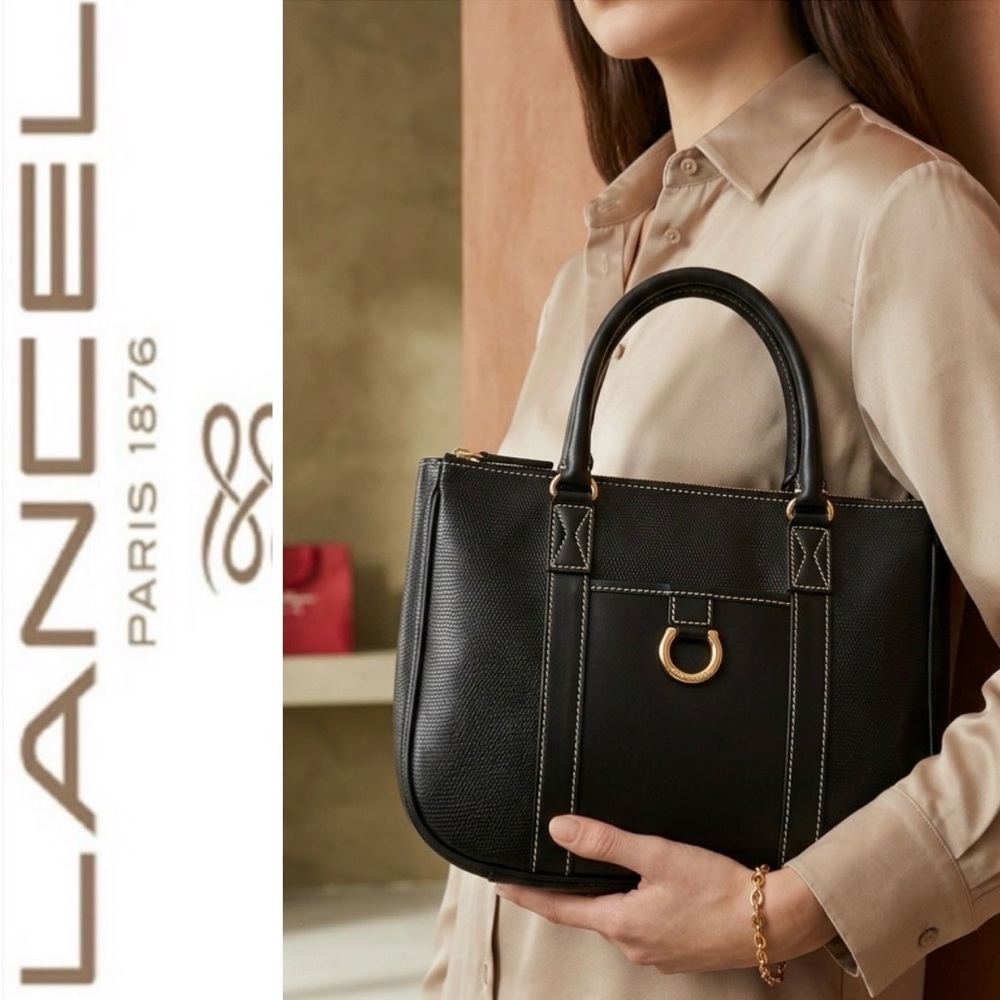 Lancel Paris Leather Handbag - Picture 2 of 16